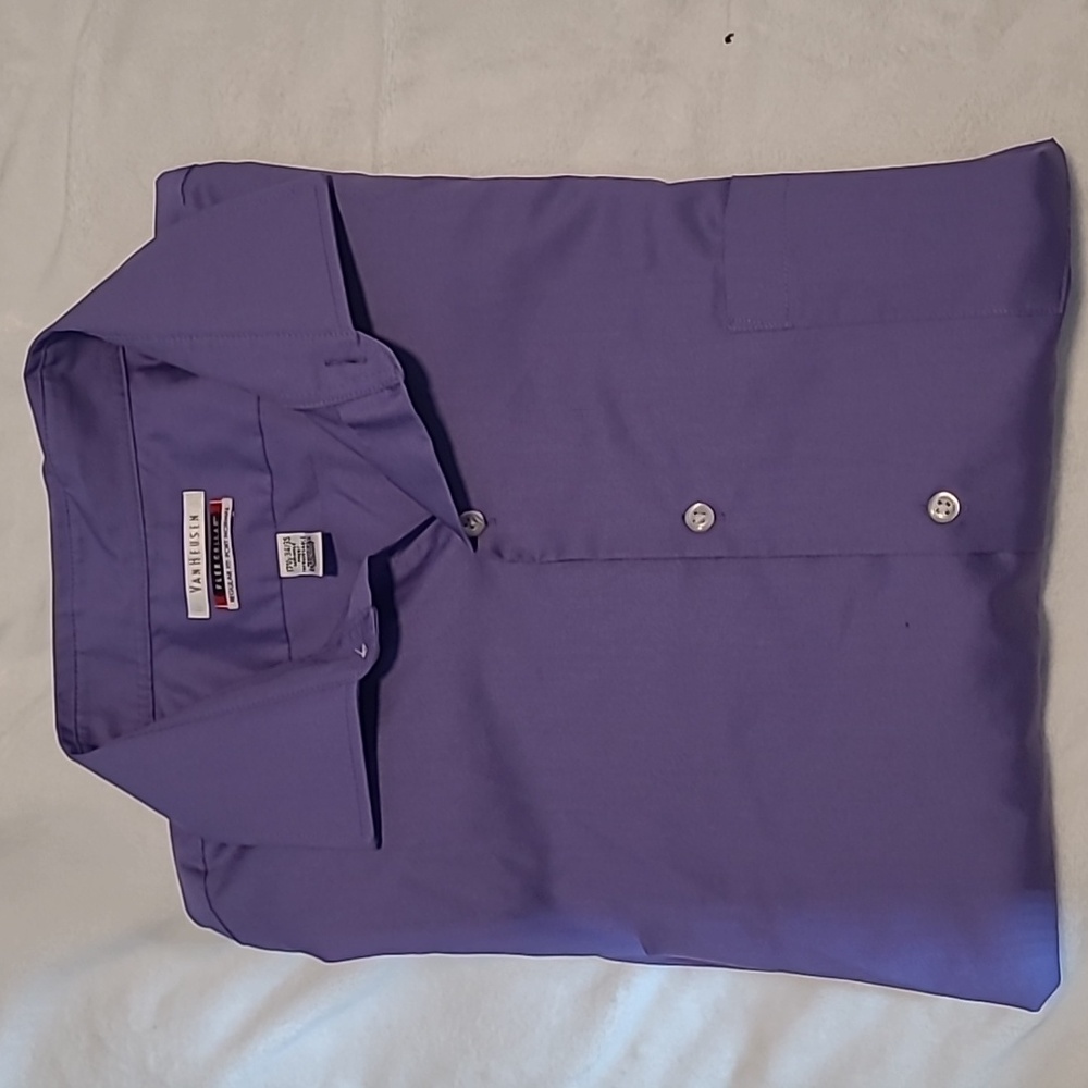 Van Heusen, Collared Shirt, Soft Purple